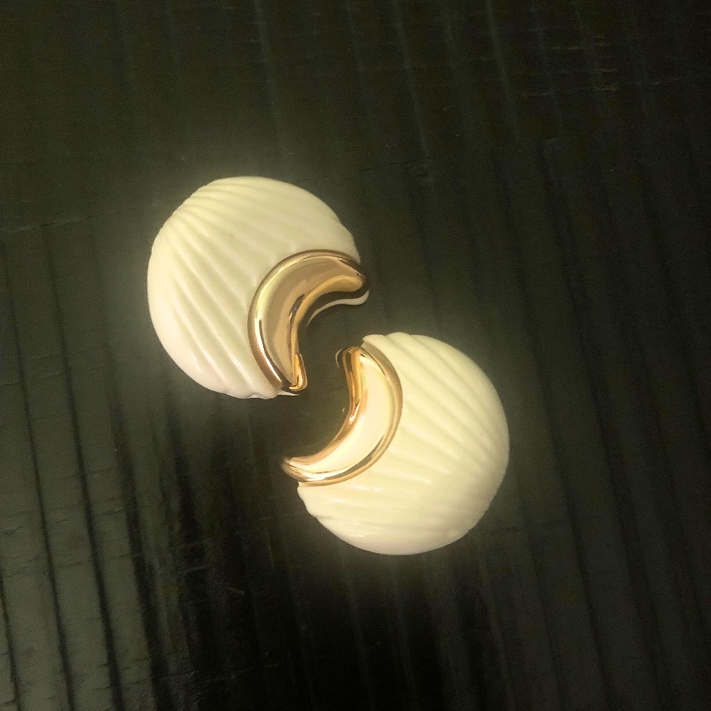 Gold Take Clip-On Earrings